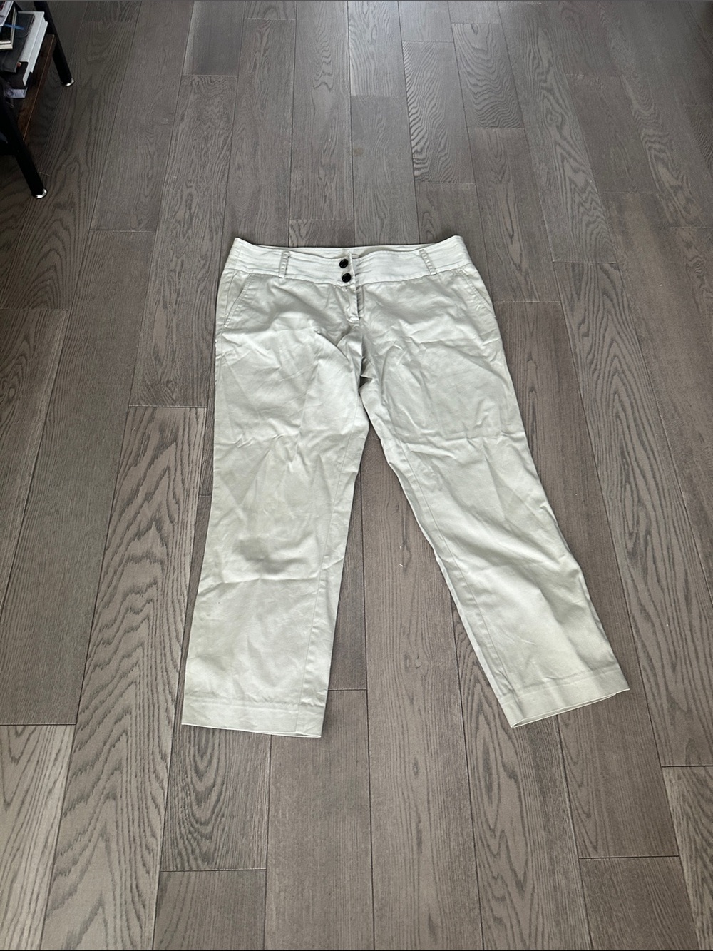 Burberry Light Beige Crop Chinos